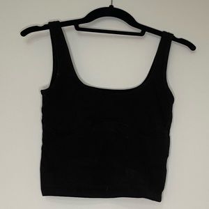 Victoria’s Secret PINK Contoured Crop Tank Top With Built-in Bra XS